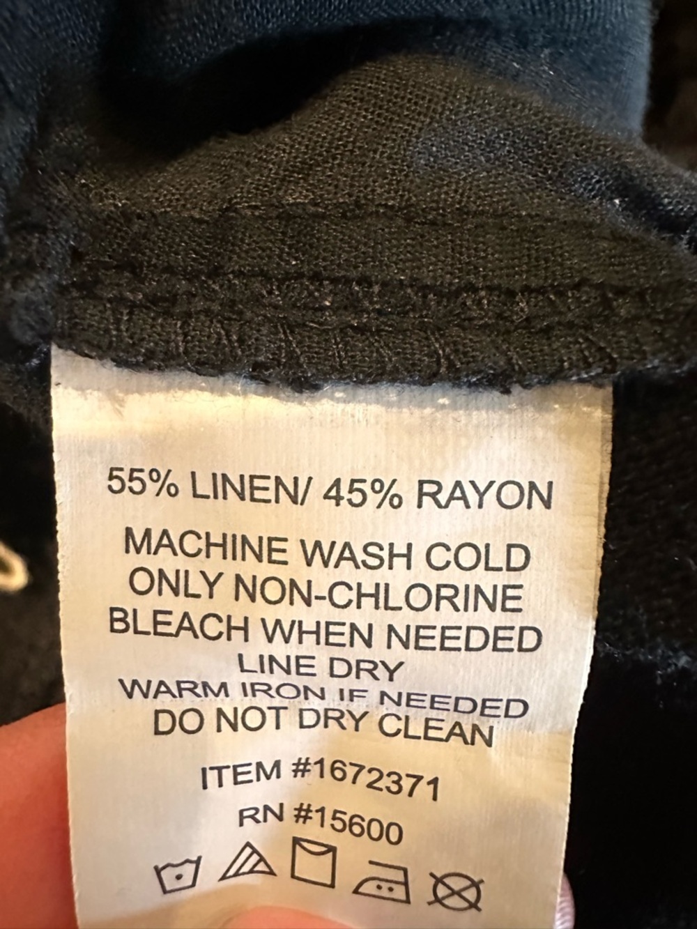 3-Briggs Women's Wide Leg Lightweight Linen Blend 2 Pockets Stripe Pants Size M. - Picture 14 of 15